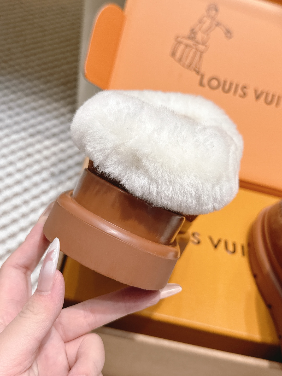 Louis Vuitton Monogram Suede & Shearling Loafers - Luxury Shoes