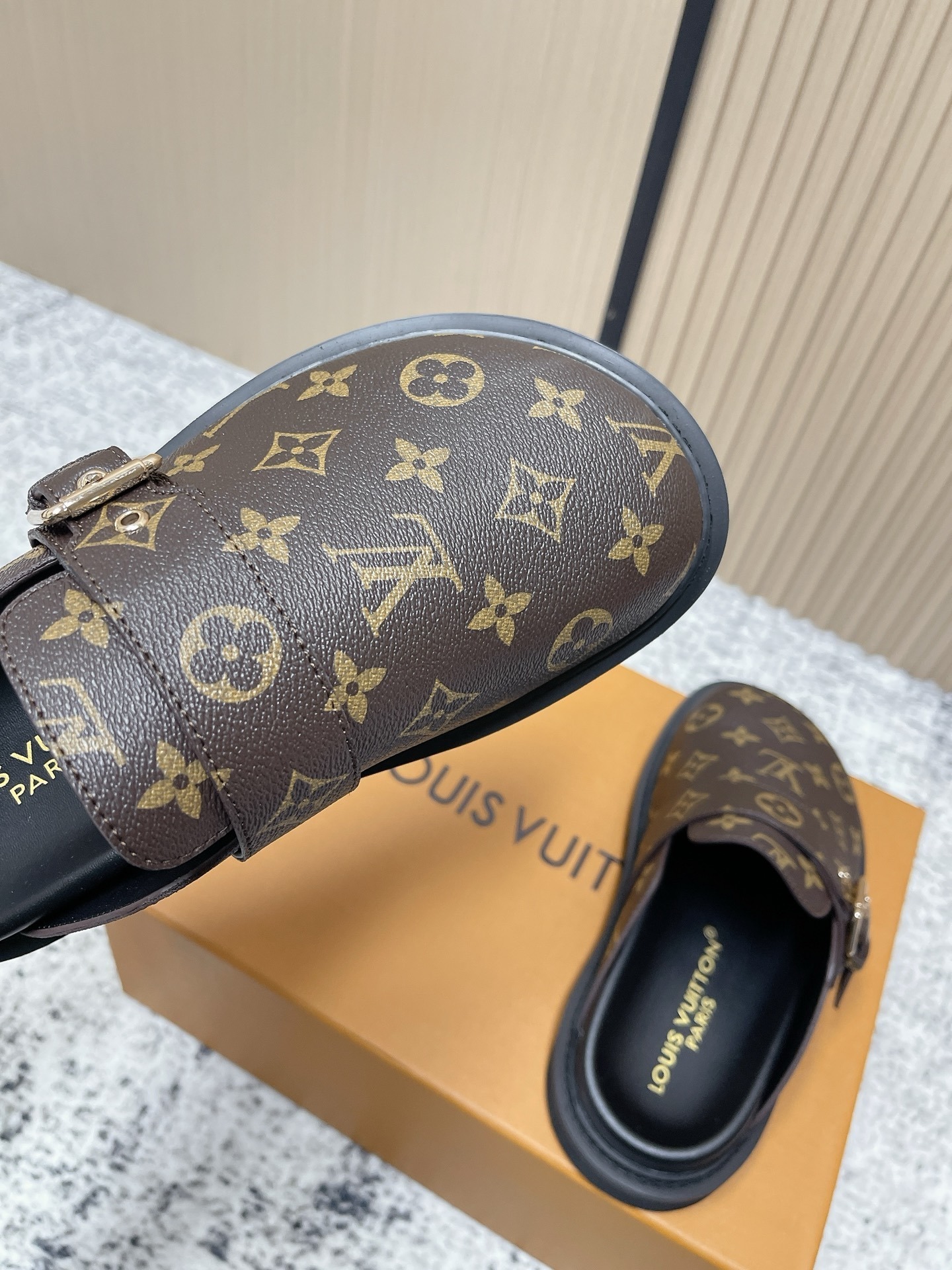 Louis Vuitton Monogram Canvas Luxury Clogs Mules