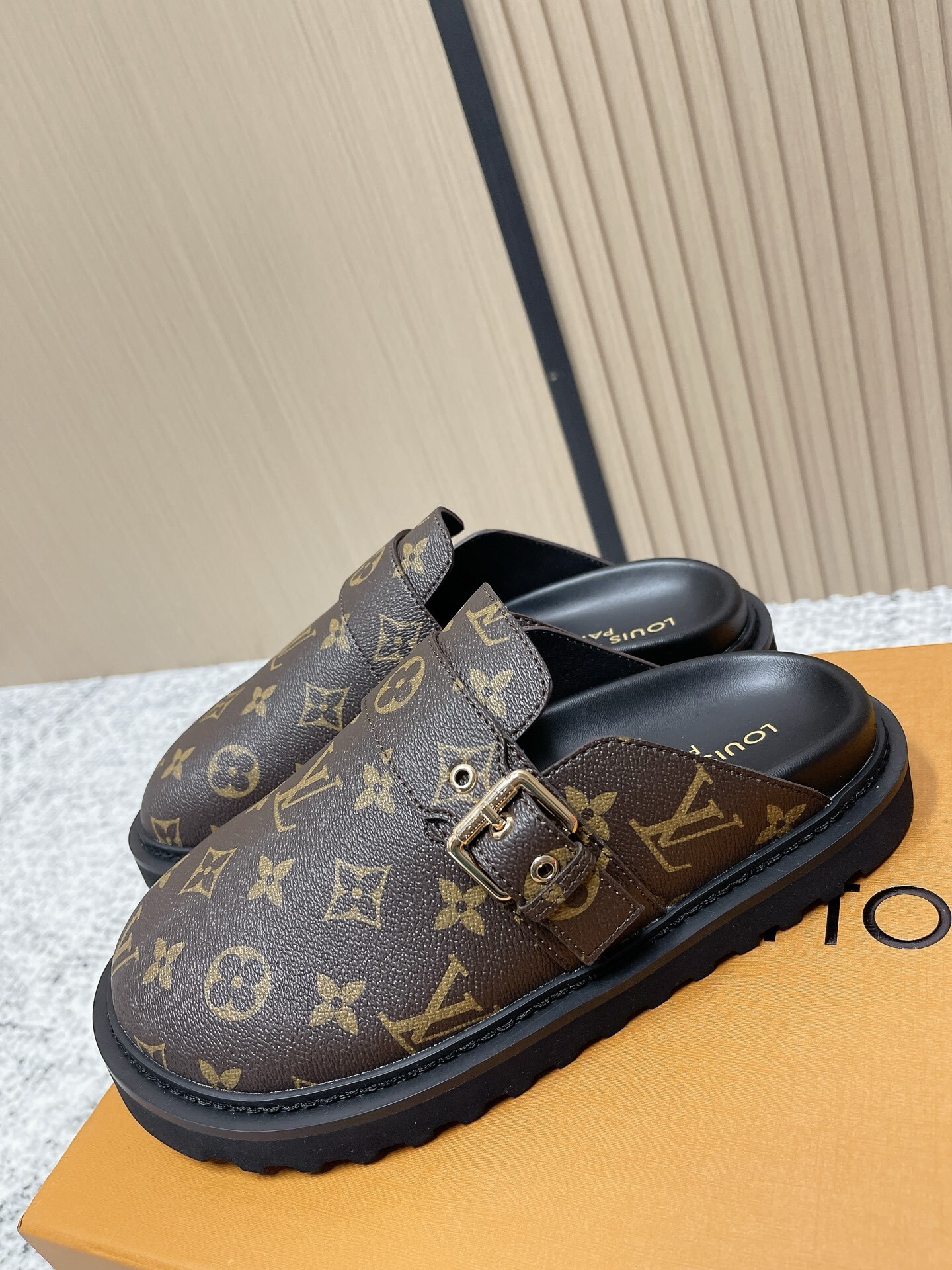 Louis Vuitton Monogram Canvas Luxury Clogs Mules