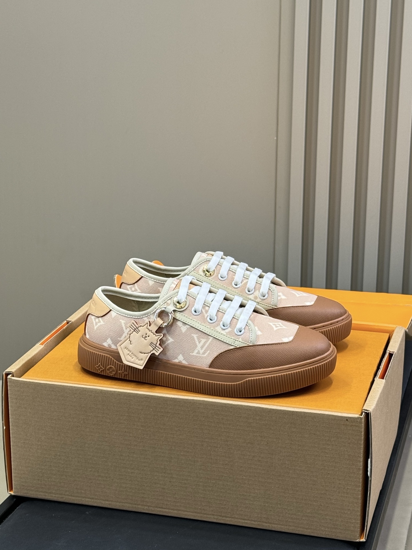 Louis Vuitton x Grace Coddington Monogram Cat Sneakers