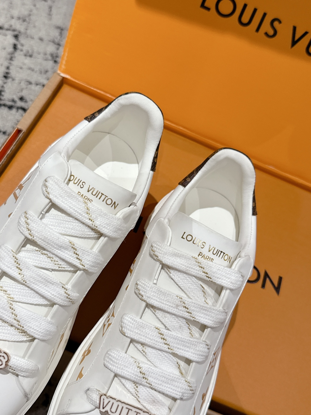 Louis Vuitton White Monogram Sneakers - Luxury Women's Footwear