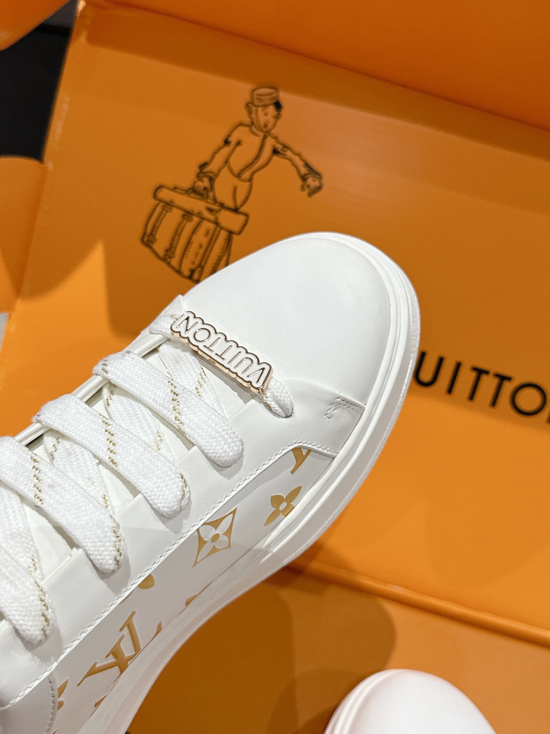 Louis Vuitton White Monogram Sneakers - Luxury Women's Footwear