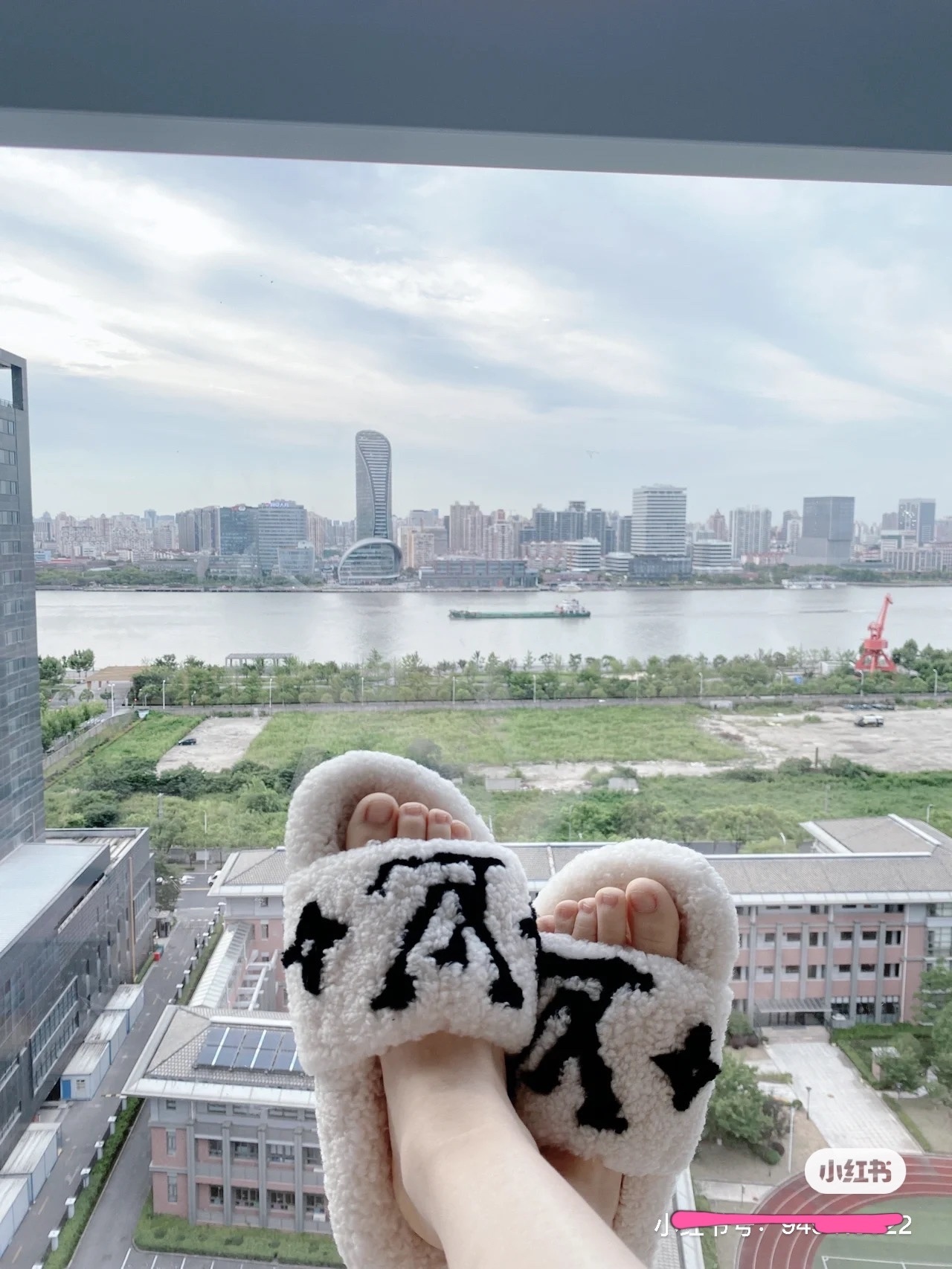 Louis Vuitton White Monogram Shearling Slippers Luxury Slides