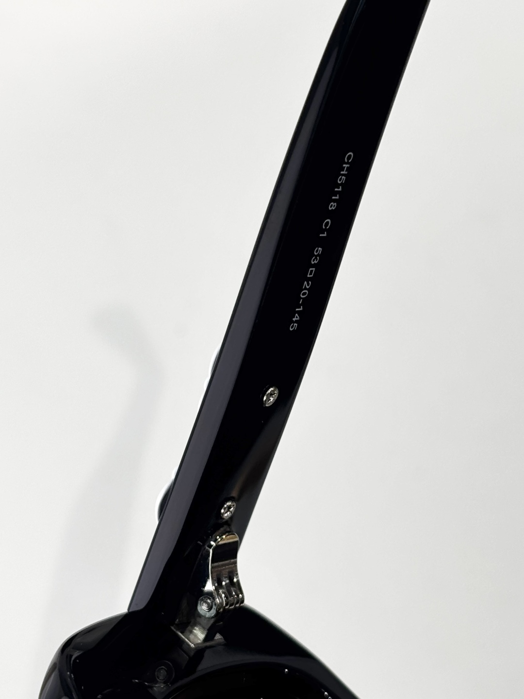 Chanel Luxury Camellia Flower Rectangular Sunglasses - Black