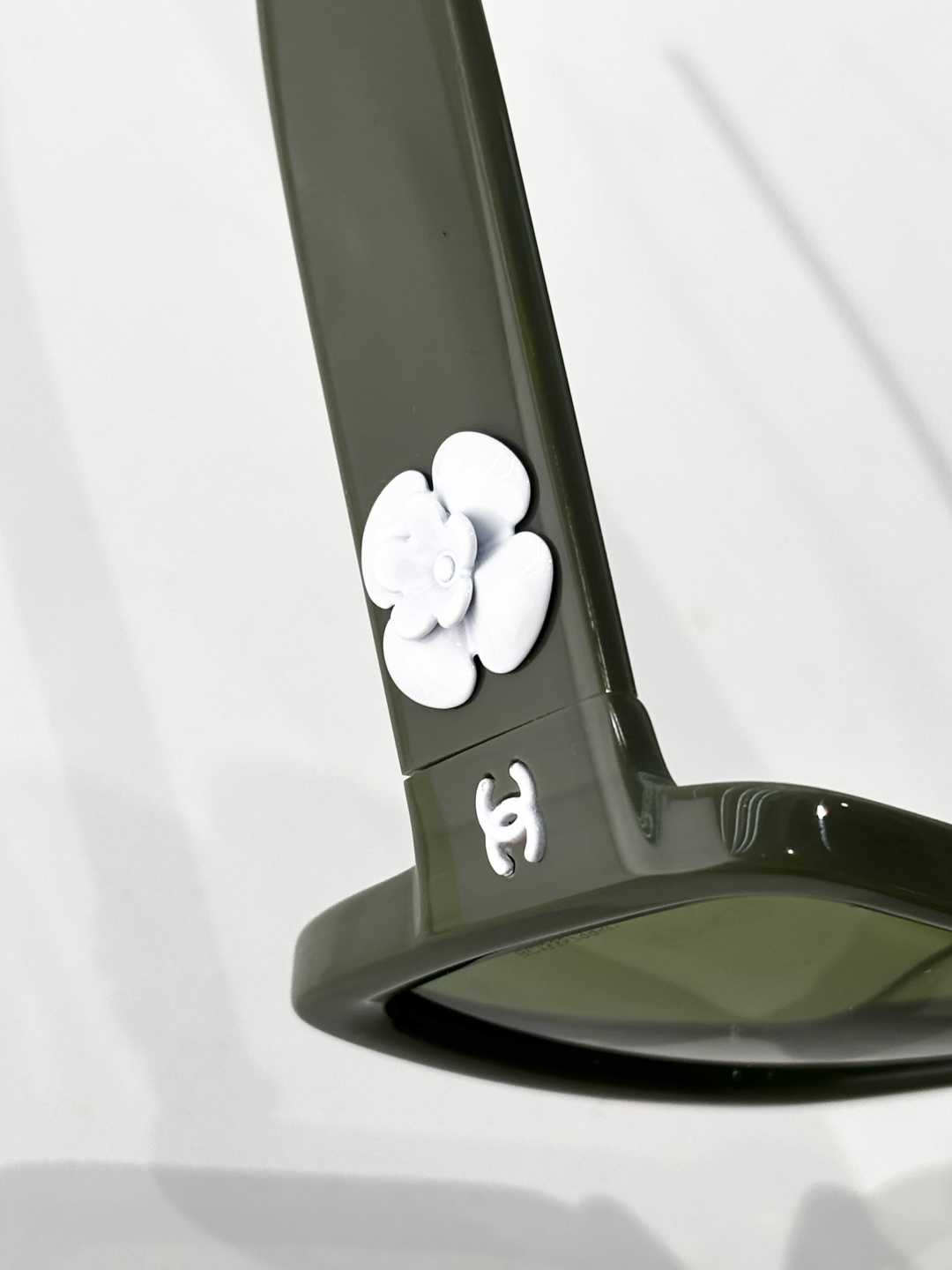 Chanel Square Sunglasses with 3D Camellia Detail - Luxury Eyewear