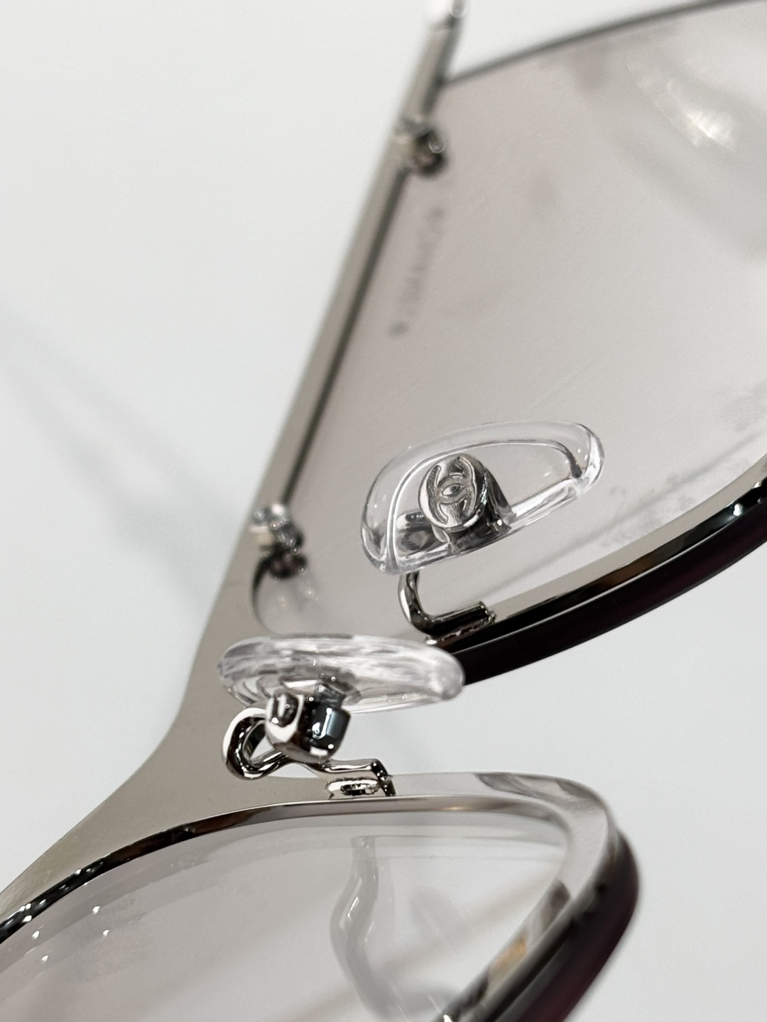 Luxury Chanel Silver Rimless Sunglasses - Y2K Designer Eyewear