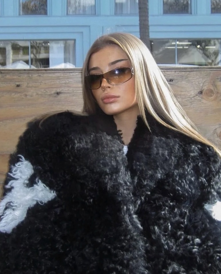 Vintage Y2K Rimless Shield Sunglasses with Crystal Accents