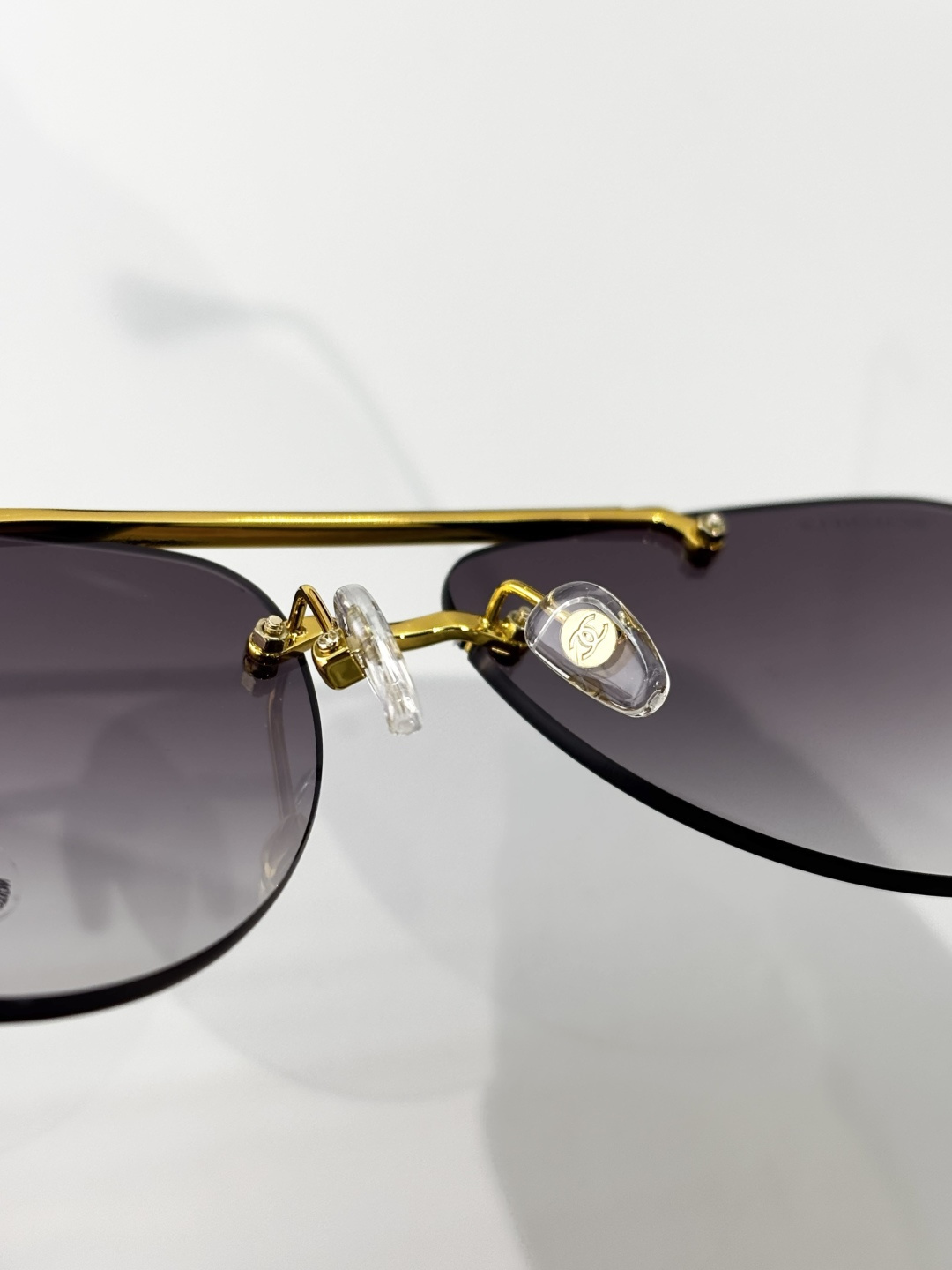Chanel Luxury Rimless Aviator Sunglasses - Premium Designer Eyewear