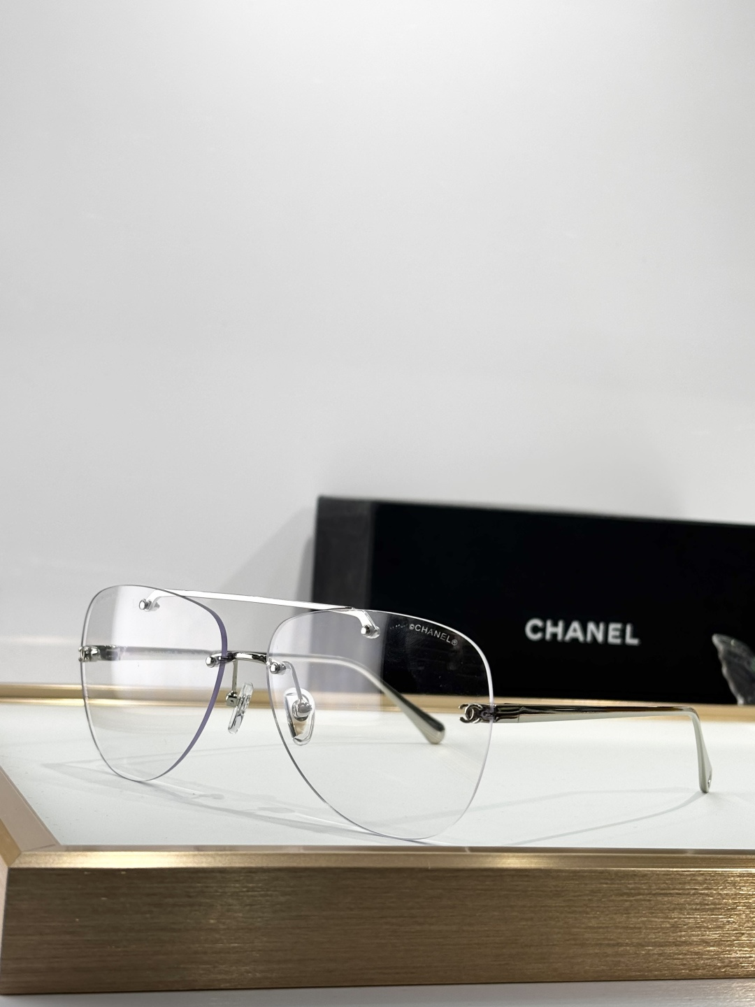 Chanel Luxury Rimless Aviator Sunglasses – Premium Designer Eyewear