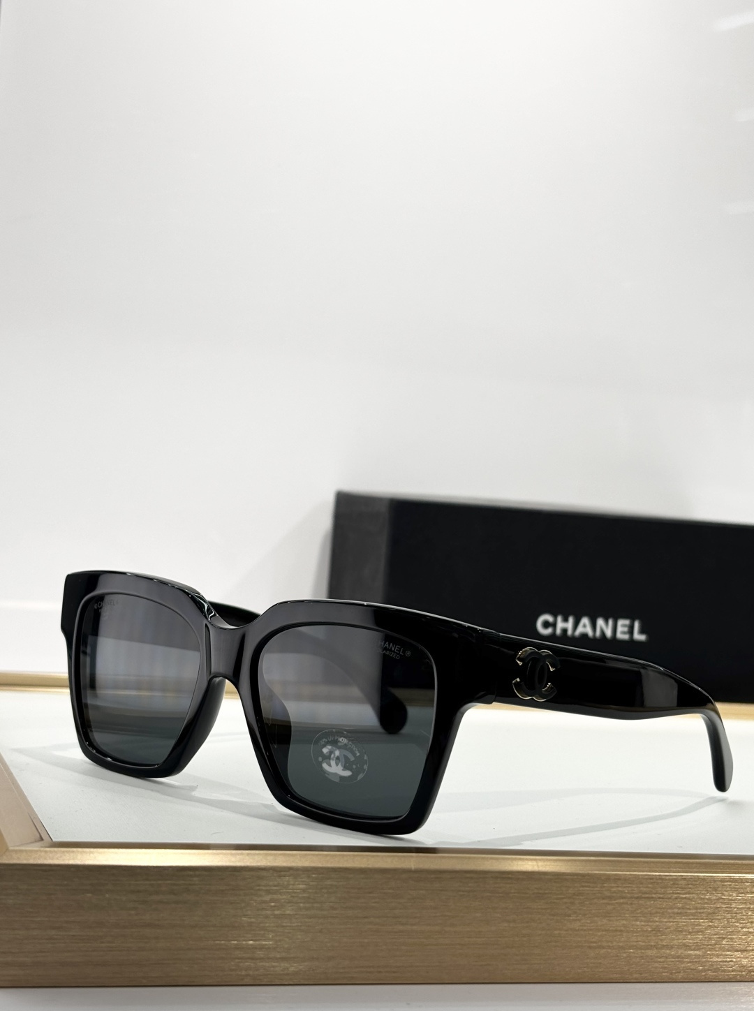 Chanel Luxury Square Polarized Sunglasses - Women's UV Protection