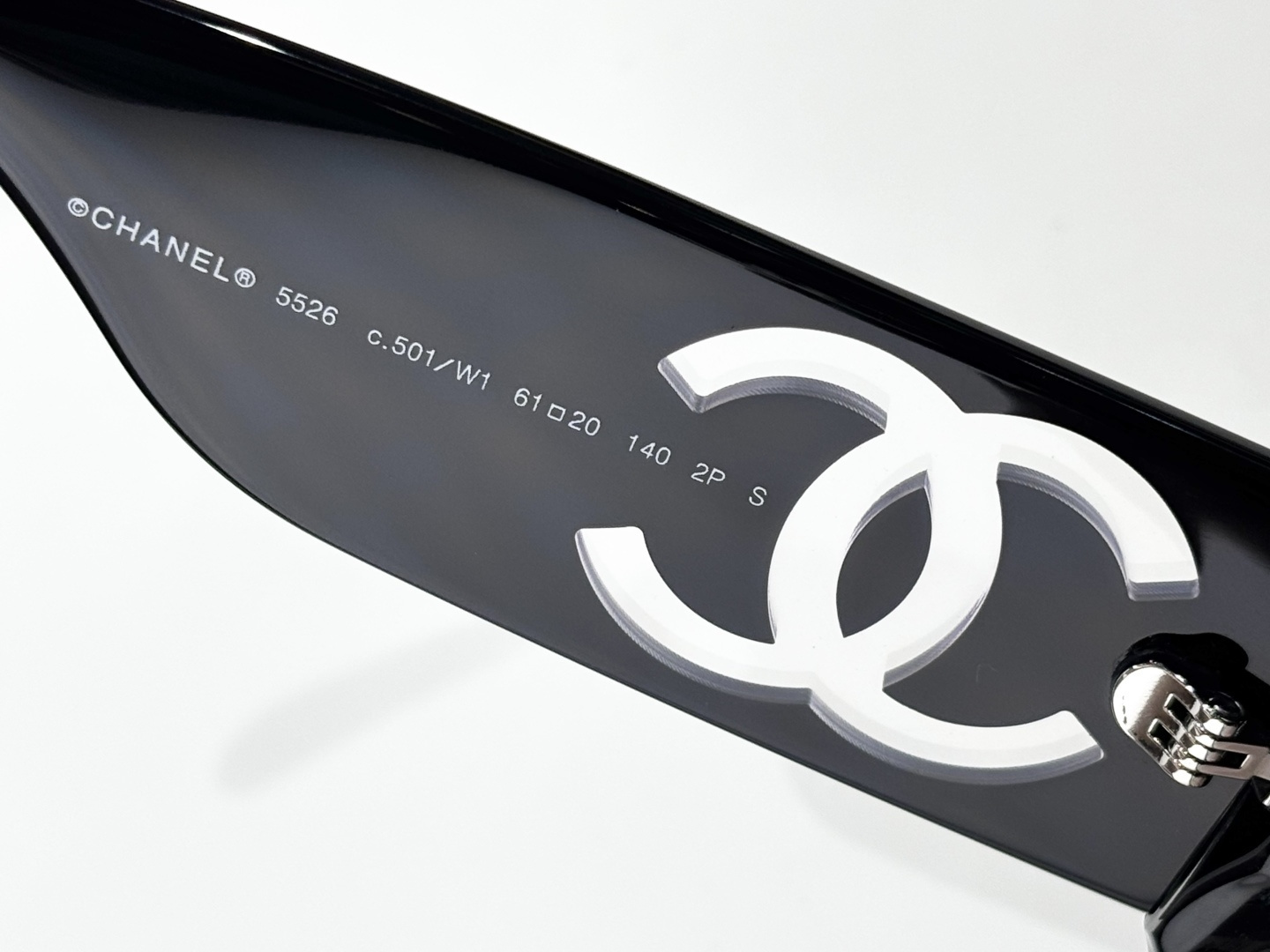 Chanel CH5526 Polarized Rectangular Sunglasses with Large CC Logo