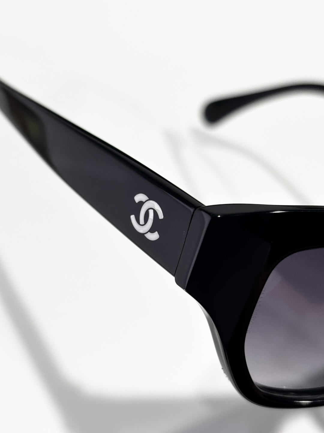 Chanel Women's Cat-Eye Sunglasses in Black Acetate - Luxury Eyewear