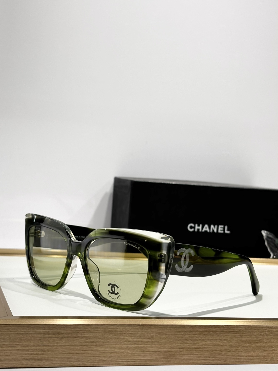 Chanel Oversized Square Sunglasses - Premium Acetate Cat-Eye Design