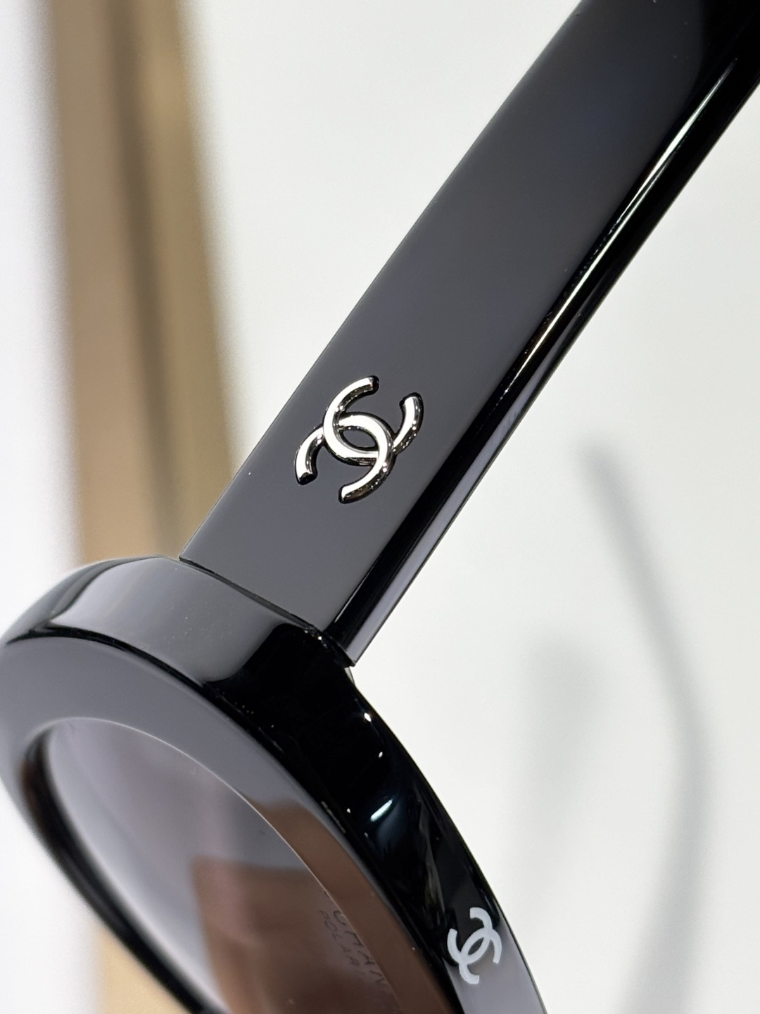 Chanel 5416A Polarized Butterfly Sunglasses - Black/Dark Grey