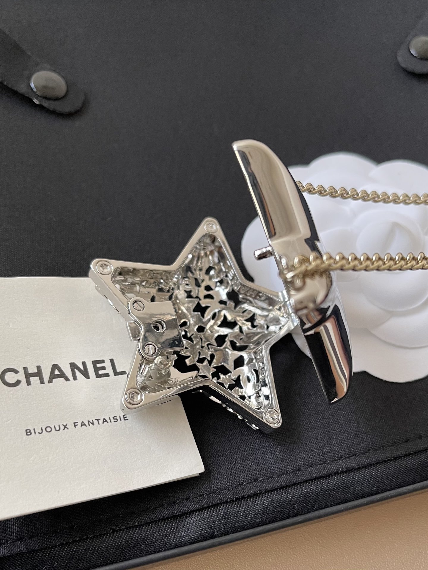 Chanel 2024/25 Métiers d'Art Crystal Star Long Pendant Necklace