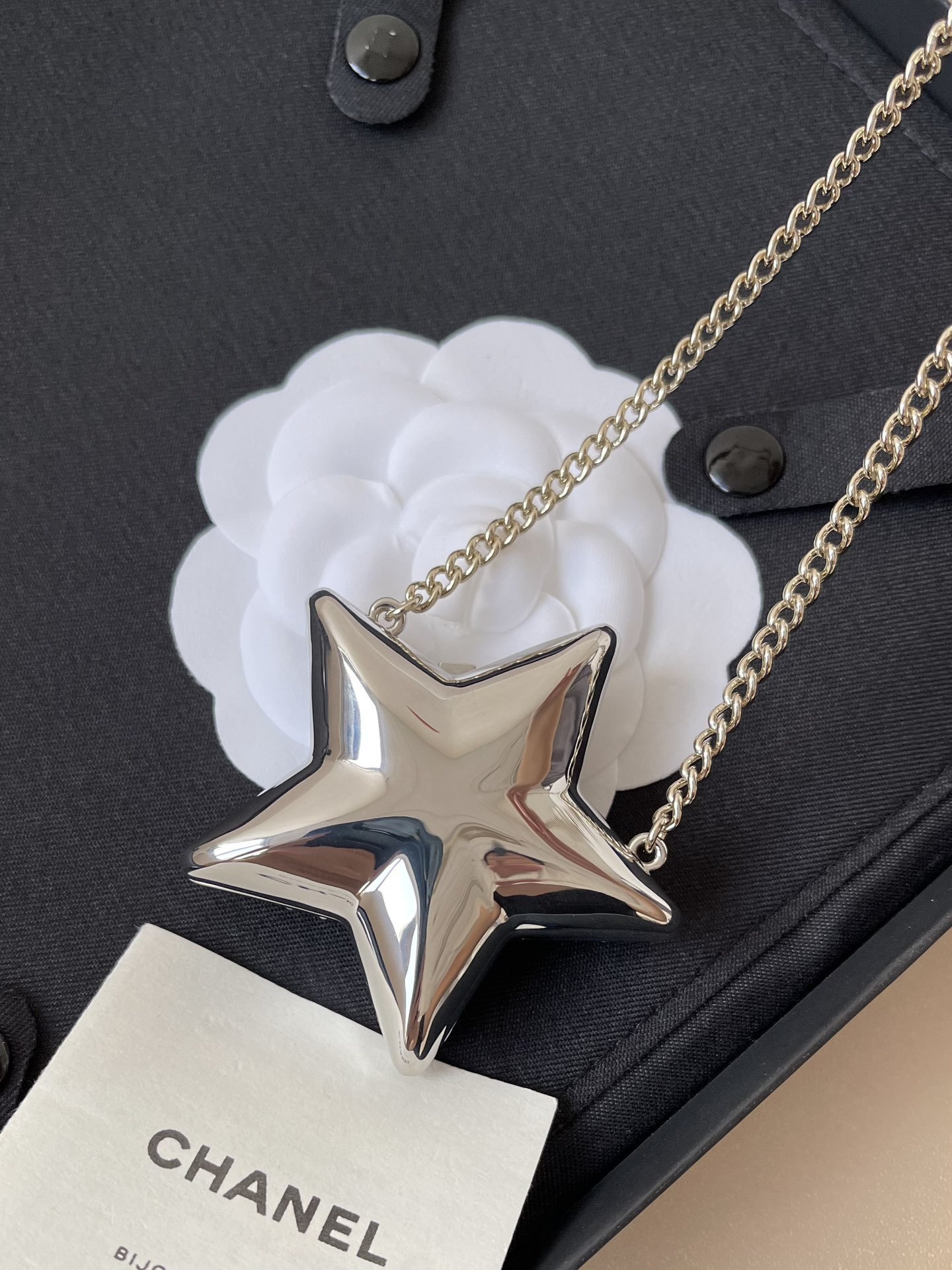 Chanel 2024/25 Métiers d'Art Crystal Star Long Pendant Necklace