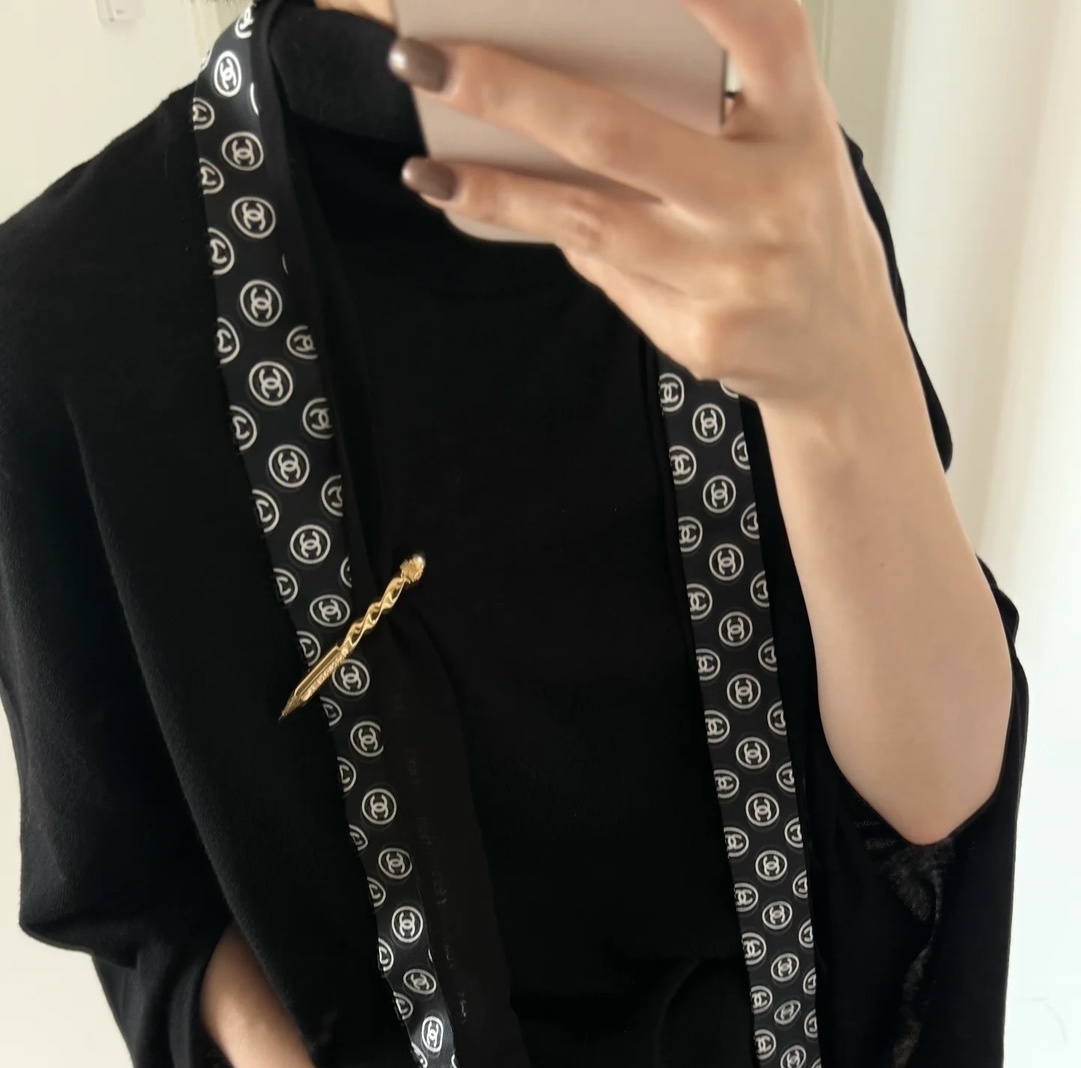 Luxury Gold Twisted Pencil Brooch with Pearl - Designer Style Pin