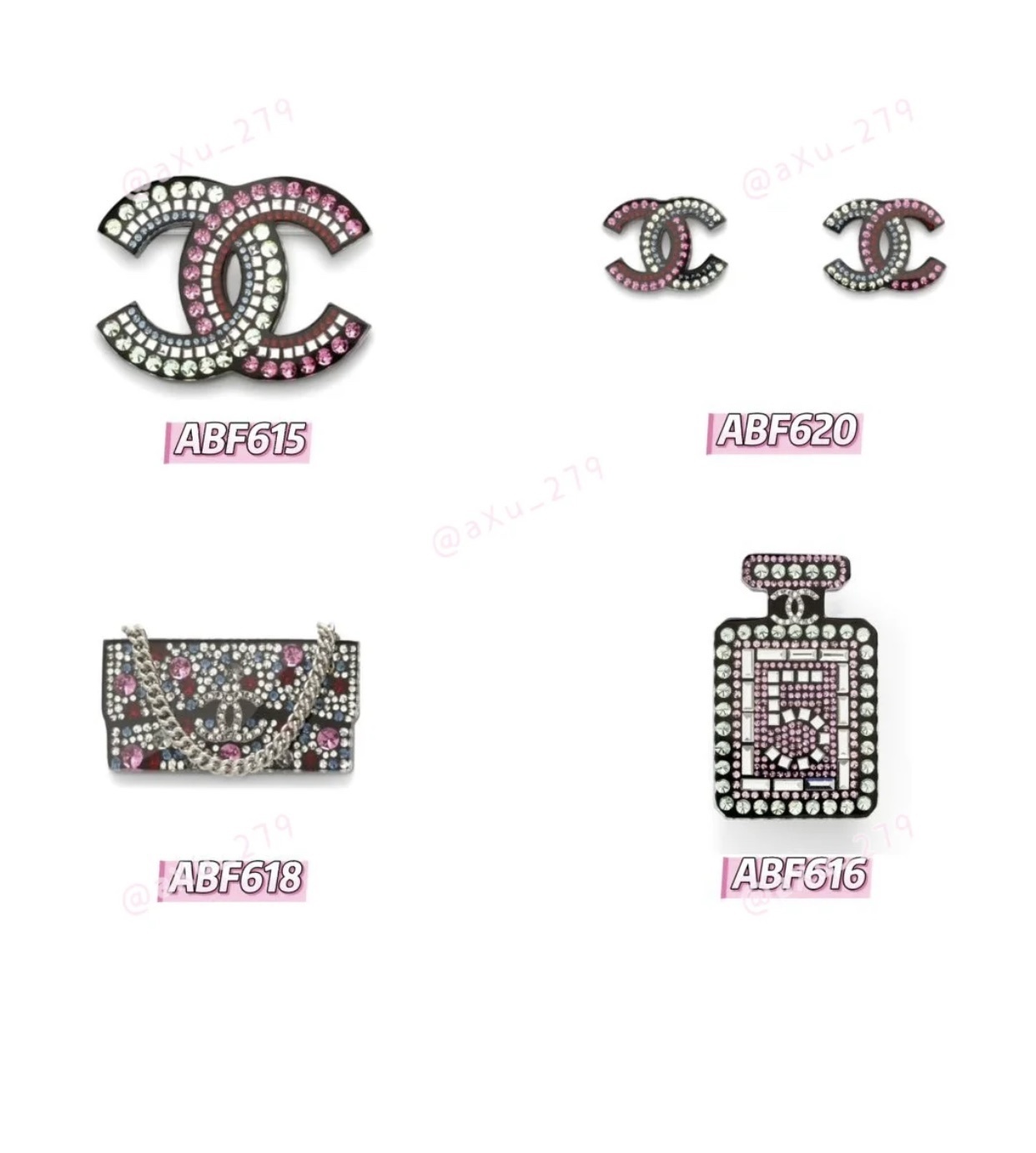 Luxury Crystal CC Logo Brooch & Designer Jewelry Collection