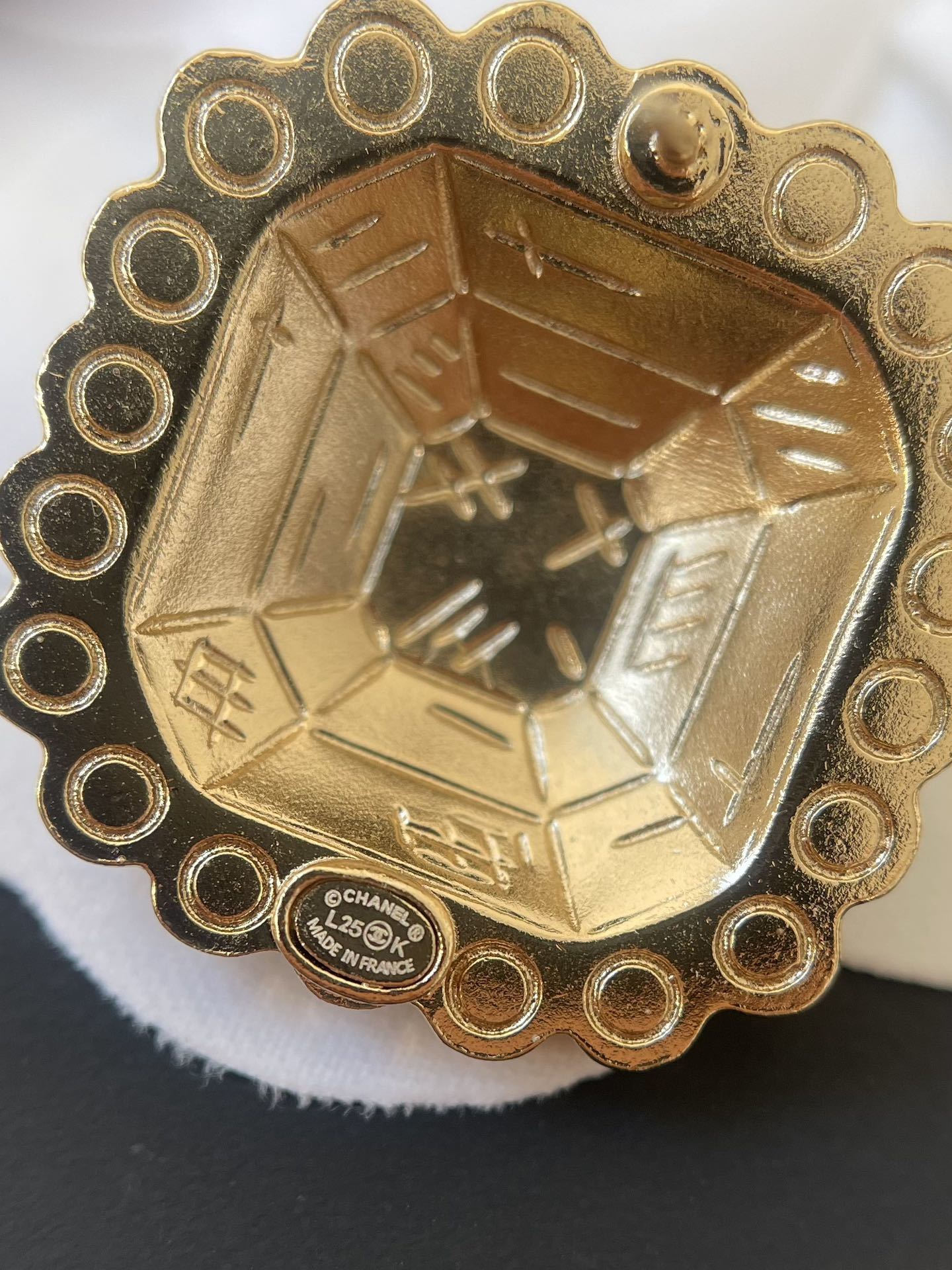 Luxury Gold Square Crystal Stud Earrings - Elegant Logo Earrings