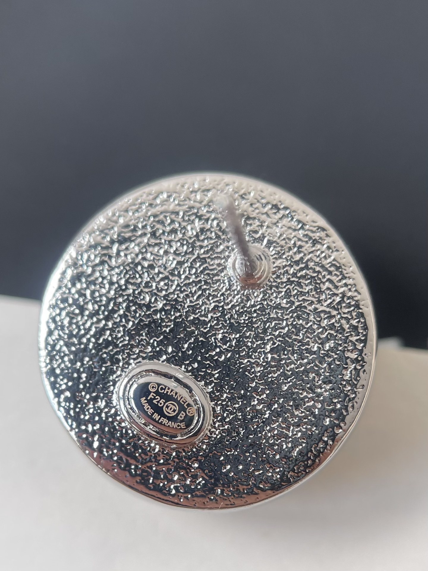 Elegant Pearl CC Logo Stud Earrings with Crystal Halo - Luxury Gift