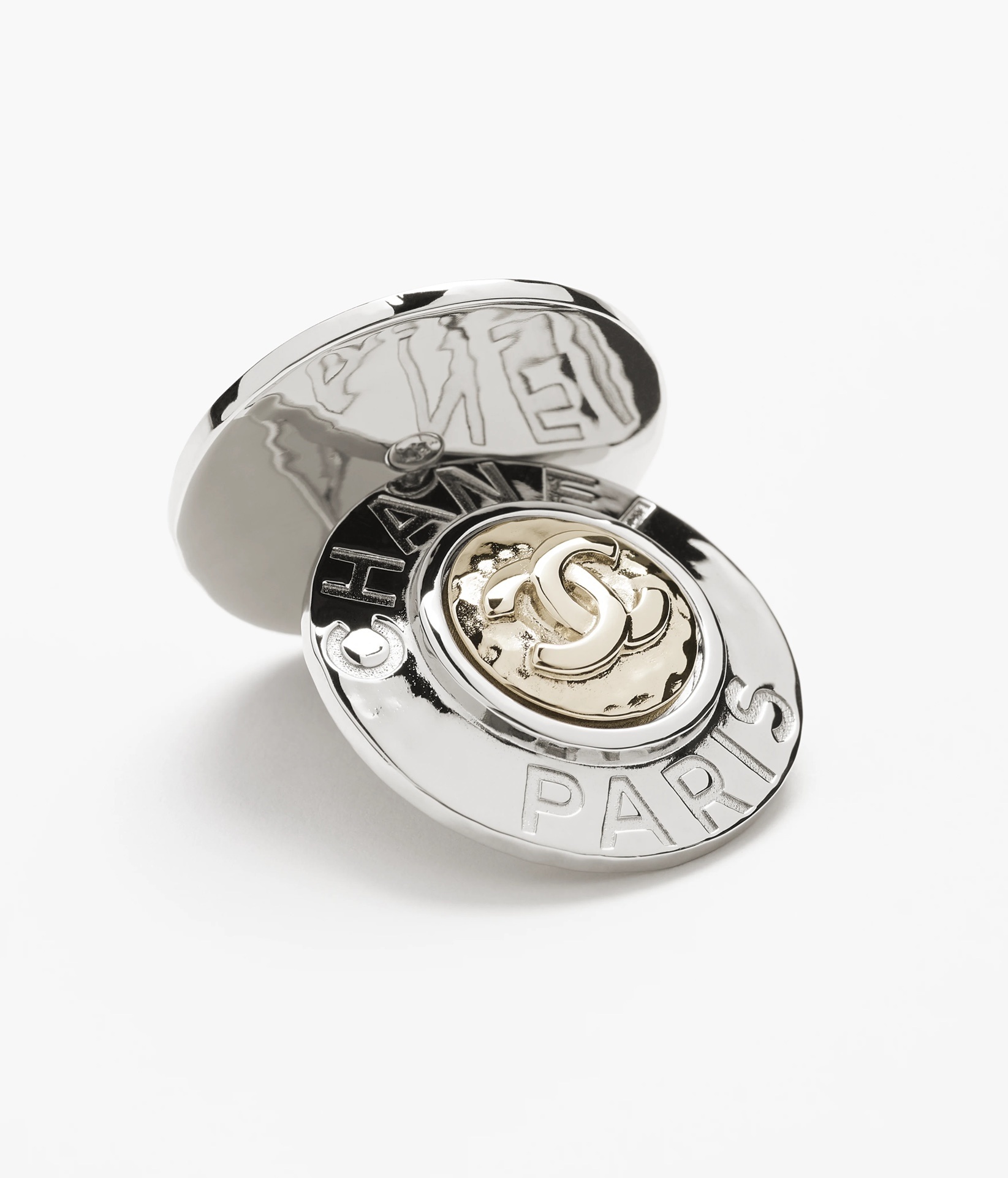 Chanel Paris CC Logo Two-Tone Stud Earrings 2025/26 Collection