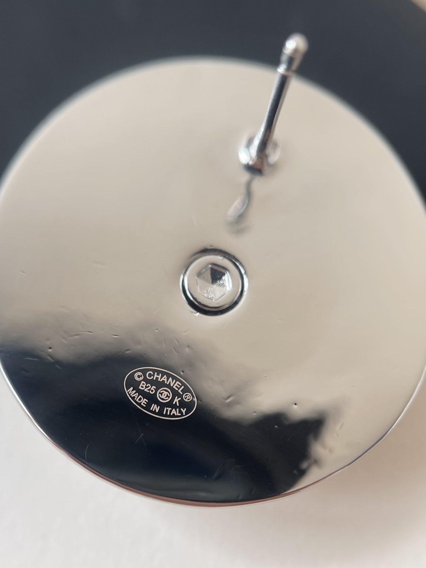 Chanel Paris CC Logo Two-Tone Stud Earrings 2025/26 Collection