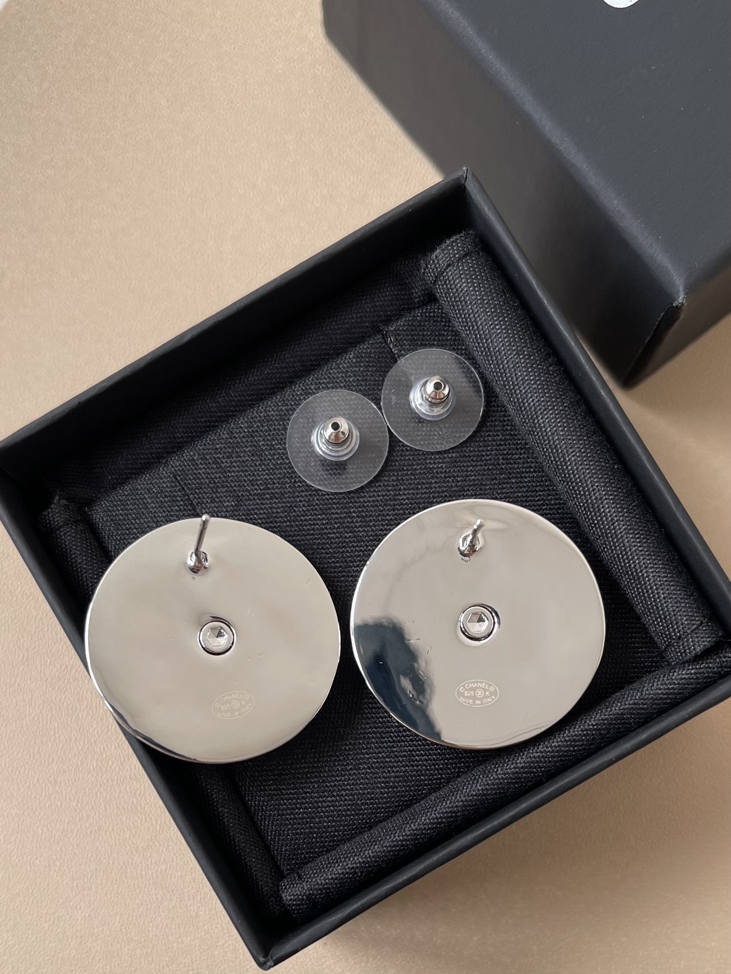 Chanel Paris CC Logo Two-Tone Stud Earrings 2025/26 Collection