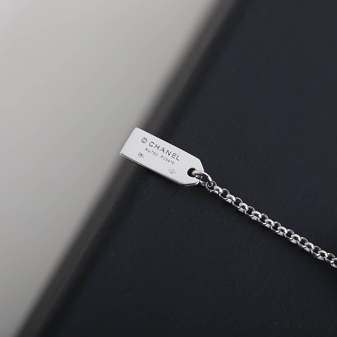 Chanel Camellia Crystal Double Chain Bracelet & Choker Set