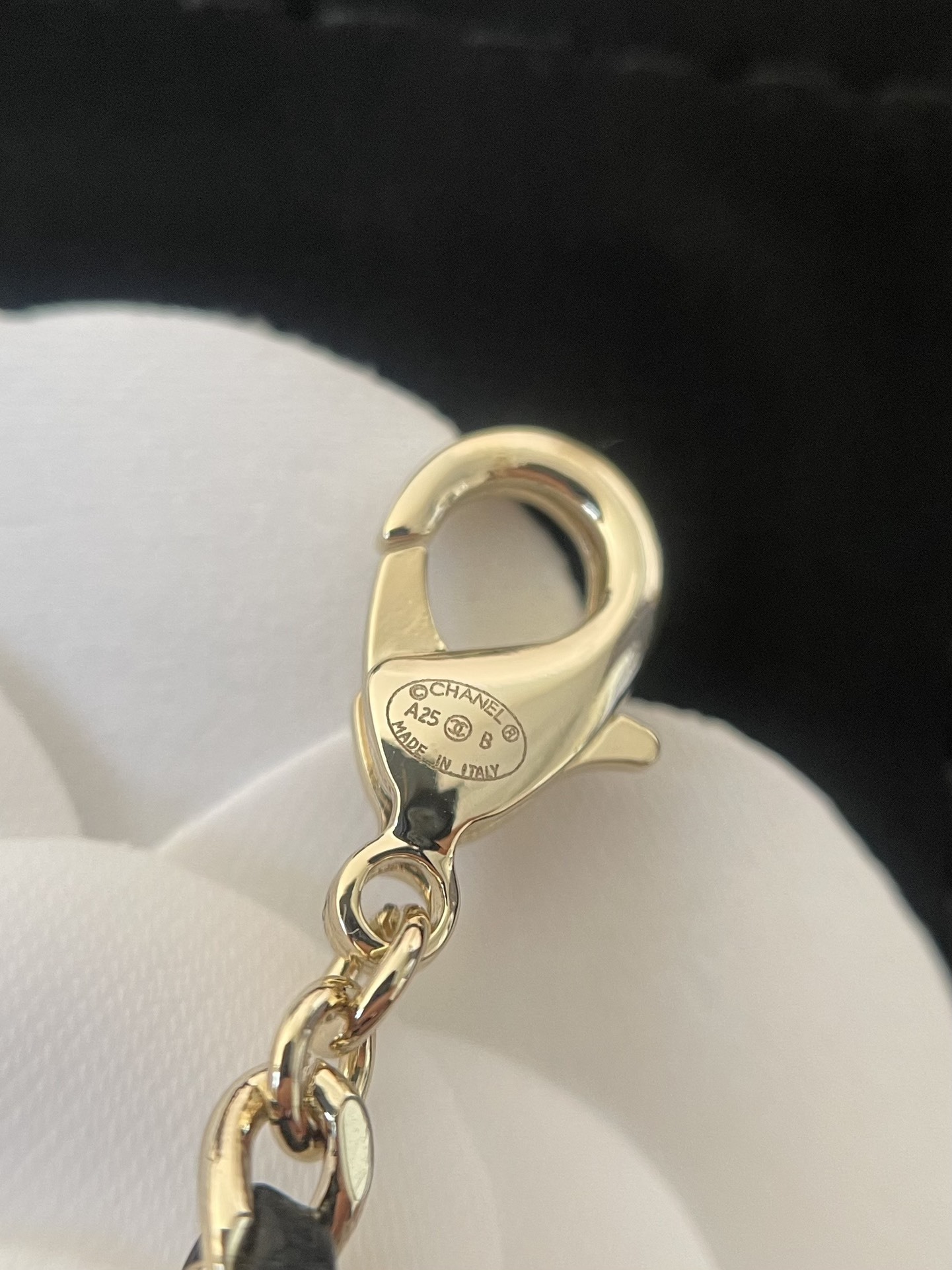 Chanel 2025/26 Fall-Winter Lambskin & Crystal Charm Bracelet