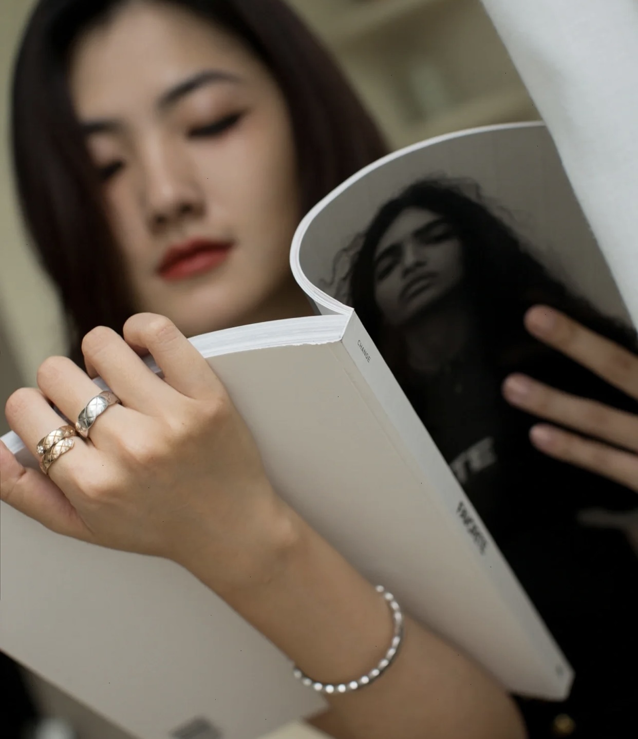 Chanel Coco Crush Toi et Moi Ring Quilted Motif with Diamonds