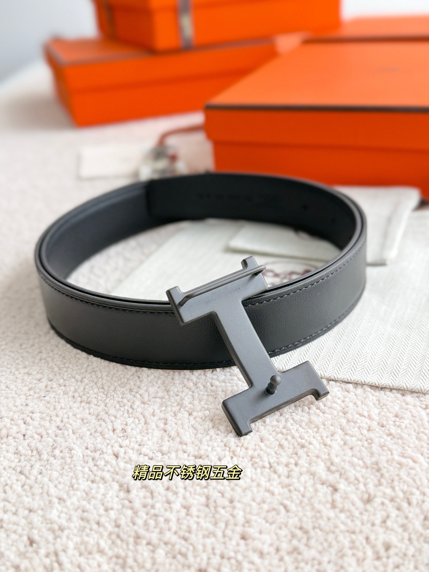 Hermès Constance Reversible Leather Belt 32mm - Matte Black Buckle