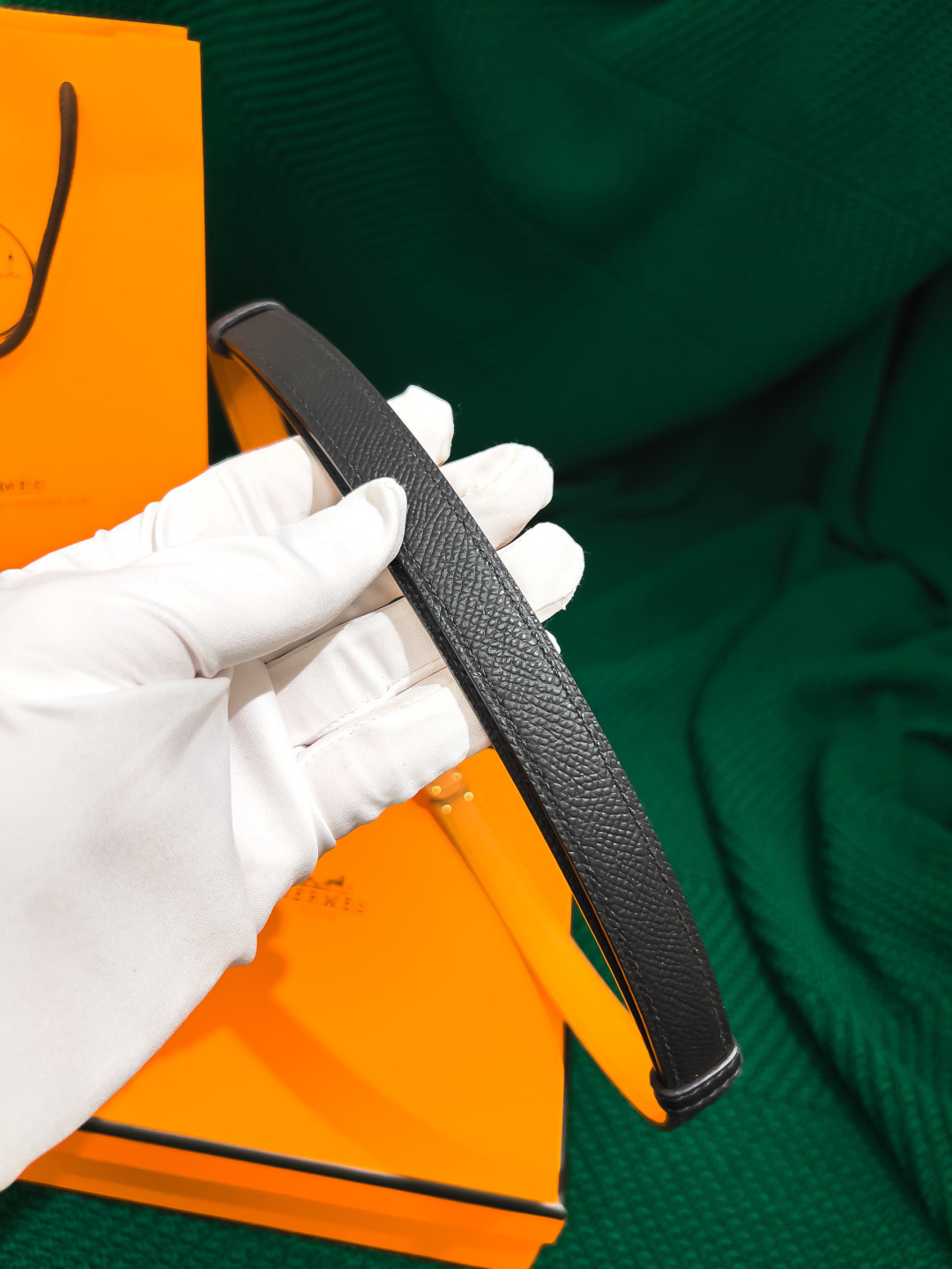 Hermès Kelly Belt in Epsom Leather with Gold-Plated Buckle