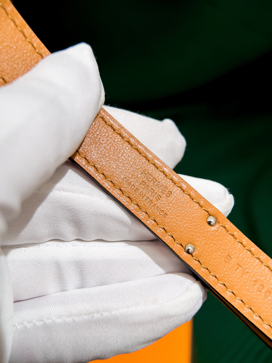 Hermes Kelly 18 Belt in Red Epsom Leather with Palladium Hardware