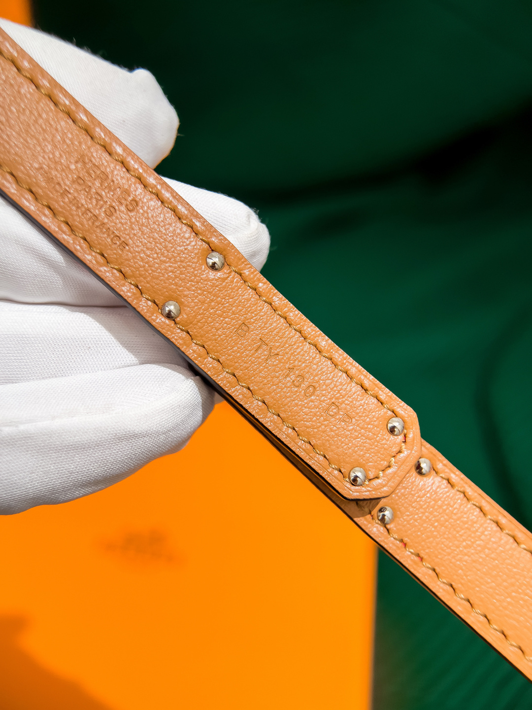 Hermes Kelly 18 Belt in Red Epsom Leather with Palladium Hardware