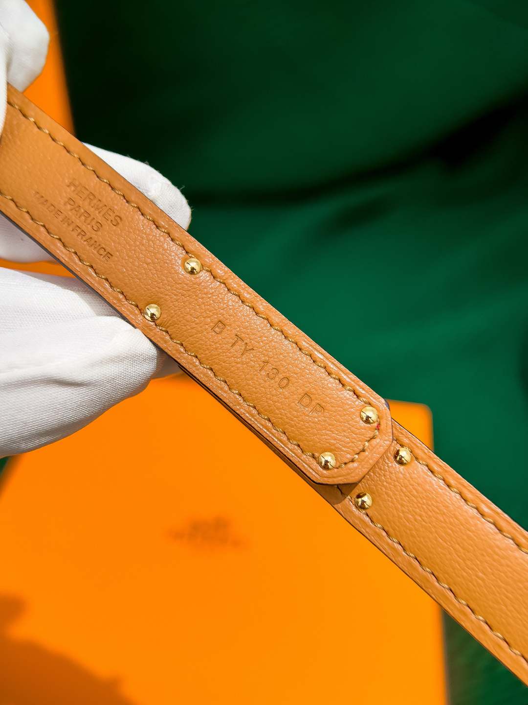 Hermes Kelly 18 Belt Red Epsom Leather with Gold Hardware