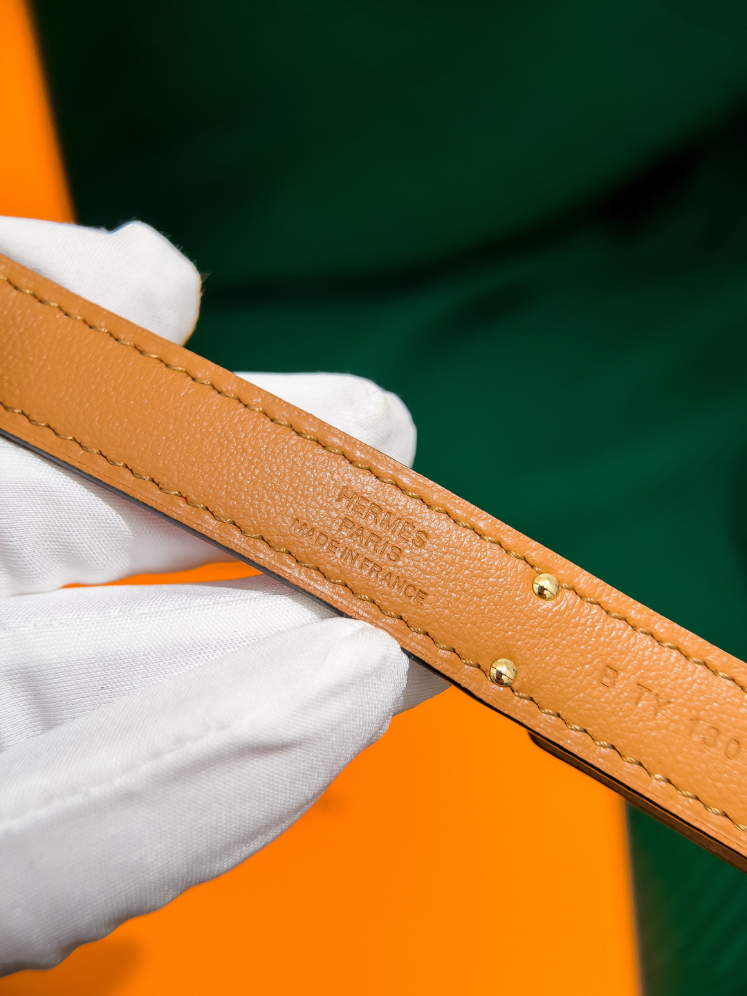 Hermes Kelly 18 Belt Red Epsom Leather with Gold Hardware