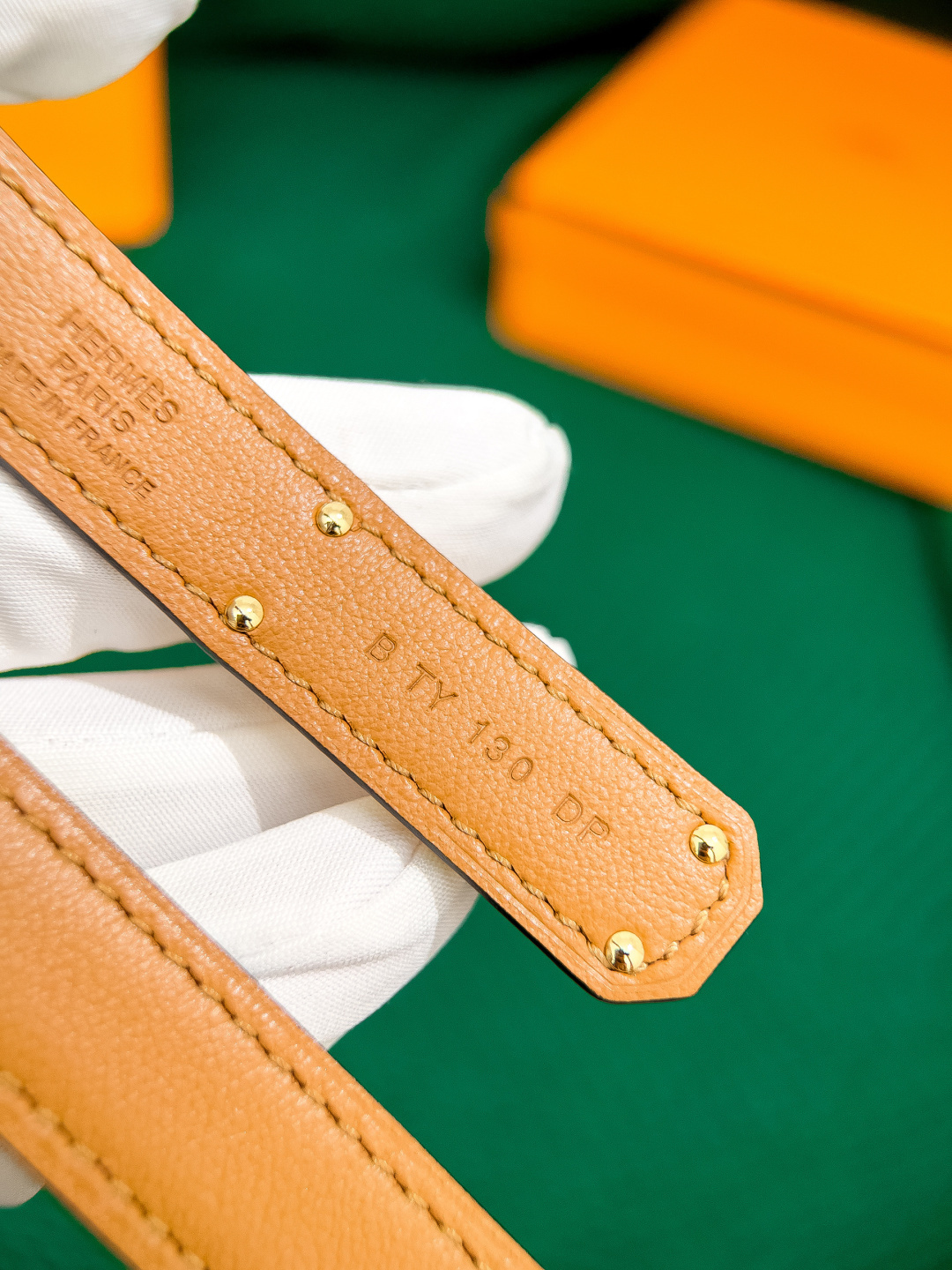 Hermes Kelly 18 Belt in Yellow Epsom Leather with Gold Hardware