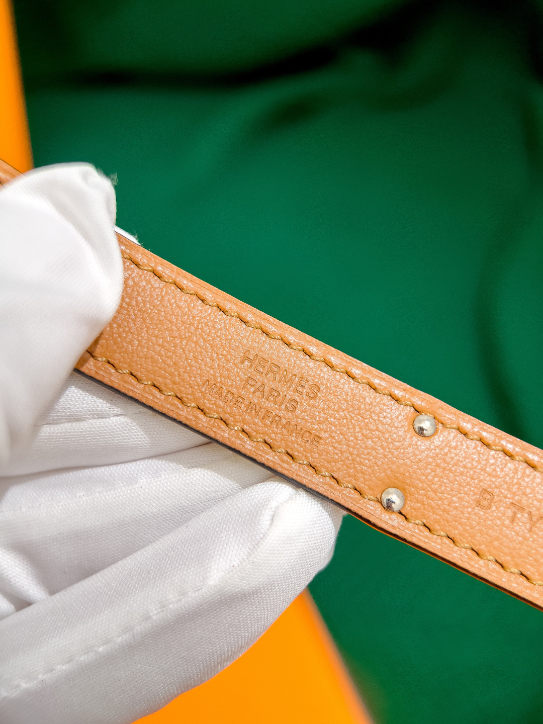 Hermès Kelly 18 Adjustable Belt - Lime Epsom Leather