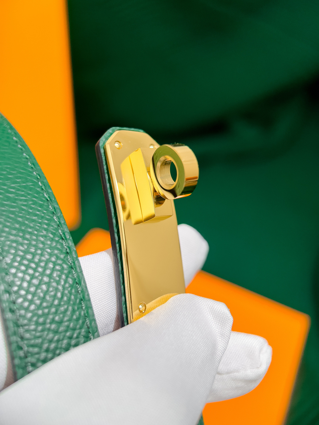 Hermès Kelly Belt in Epsom Leather with Gold-Plated Hardware