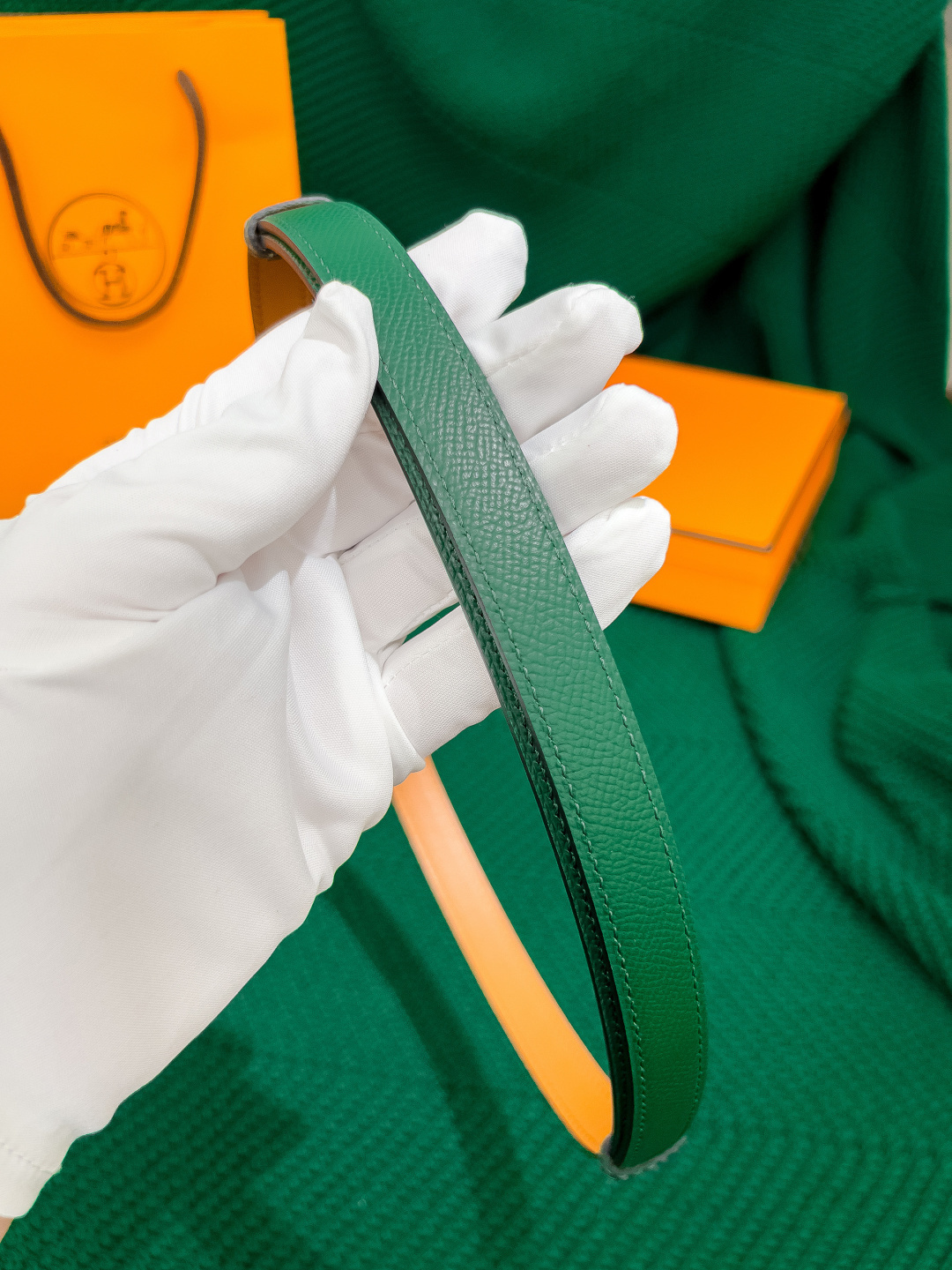 Hermès Kelly Belt in Epsom Leather with Gold-Plated Hardware