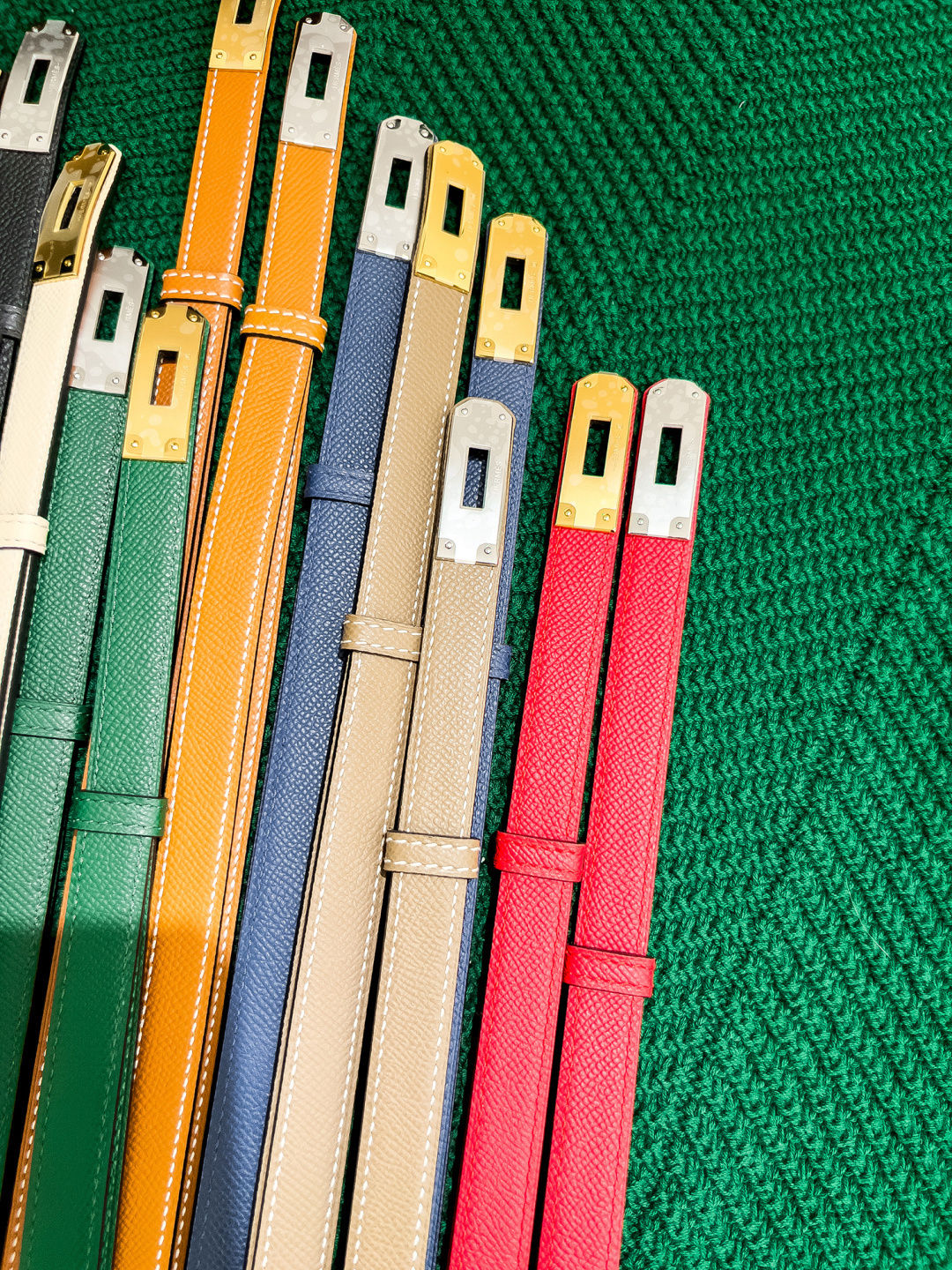 Luxurious Adjustable Grained Leather Belt for Women - Multiple Colors