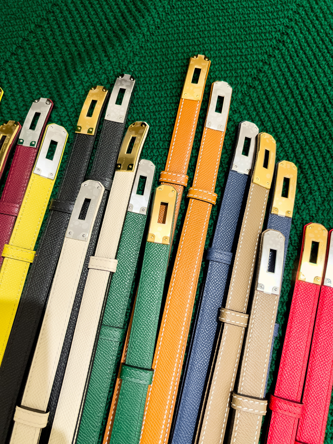 Luxurious Adjustable Grained Leather Belt for Women - Multiple Colors