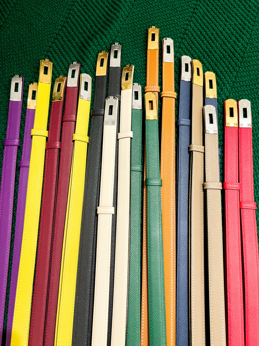 Luxurious Adjustable Grained Leather Belt for Women - Multiple Colors