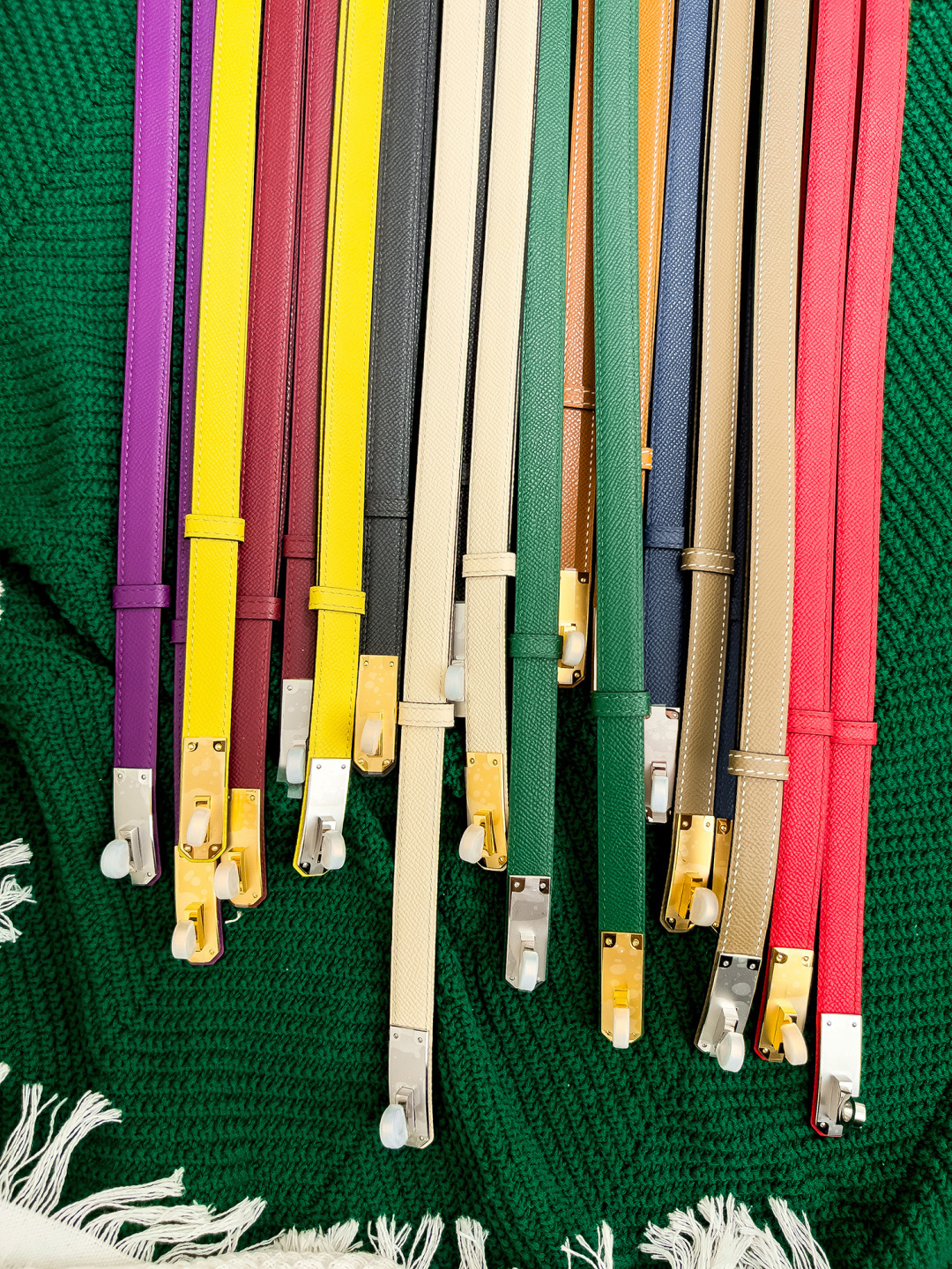 Luxurious Adjustable Grained Leather Belt for Women - Multiple Colors