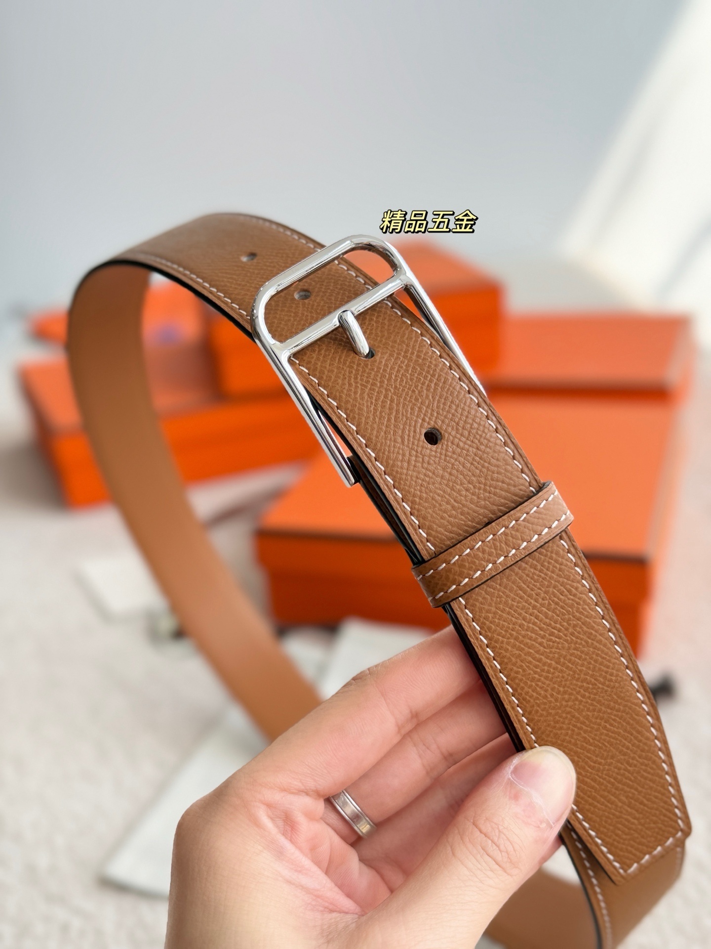 Hermès Romain Reversible 35mm Leather Belt - Luxury Accessory