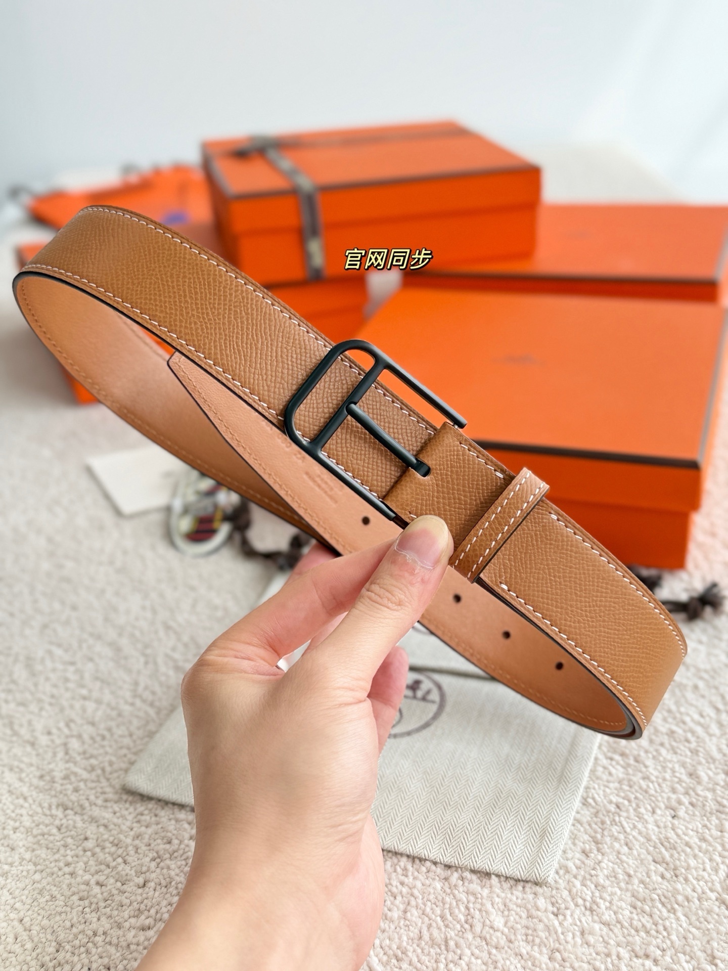 Hermes Romain Reversible 35mm Leather Belt - Luxury Men's Accessory