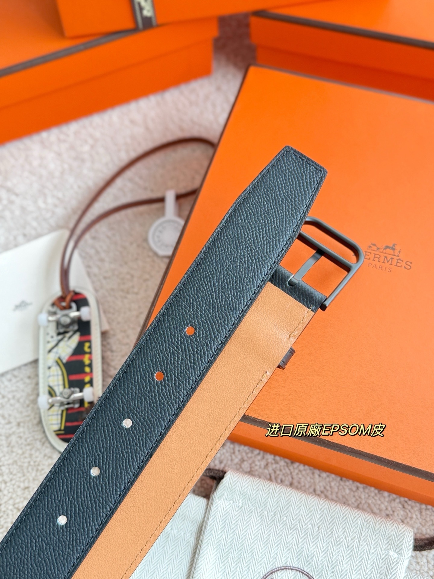 Romain Reversible 35mm Leather Belt - Premium Men's Accessory