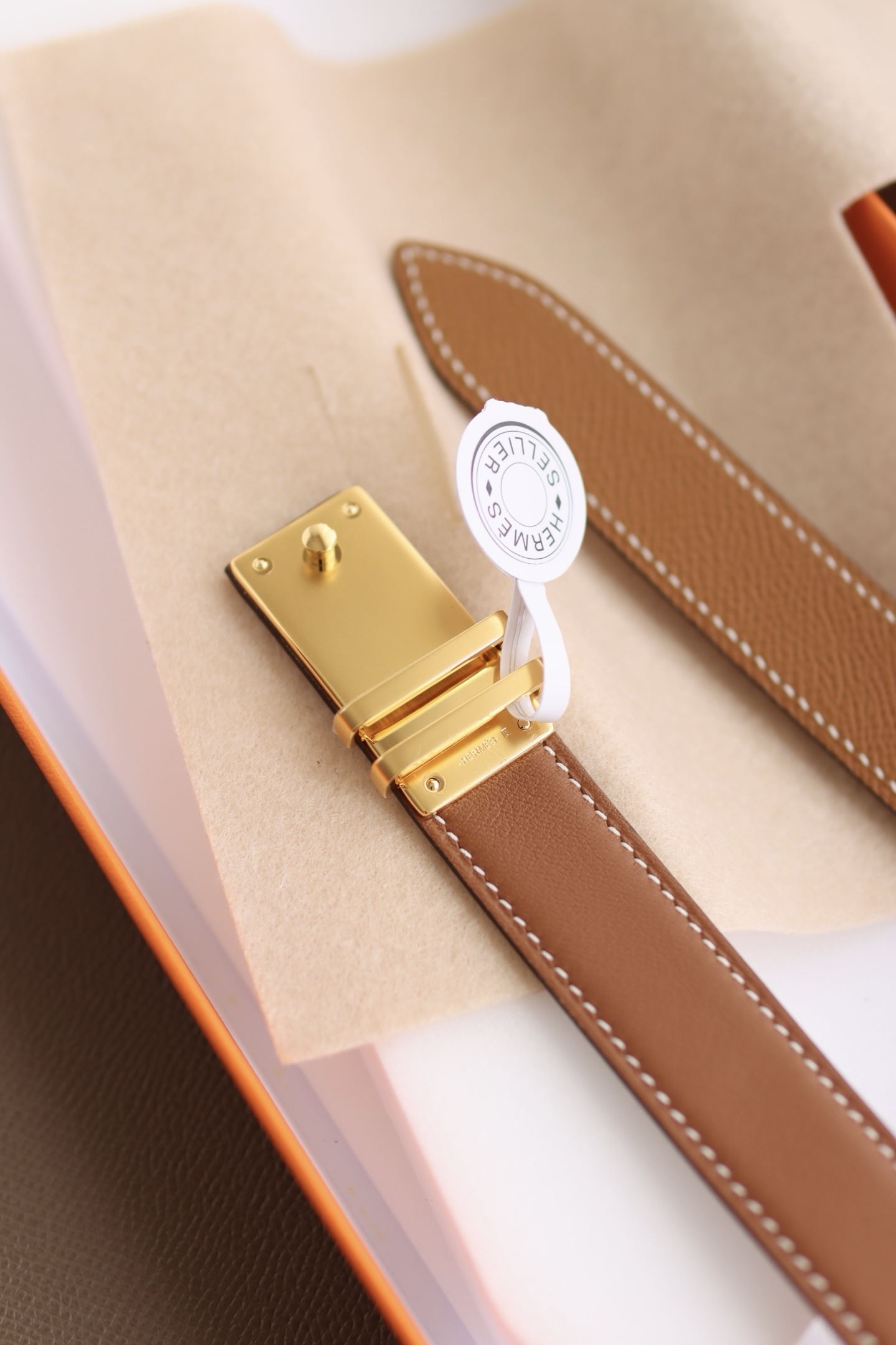 Constance Slim Belt Bag - Gold Epsom Leather & Gold Hardware