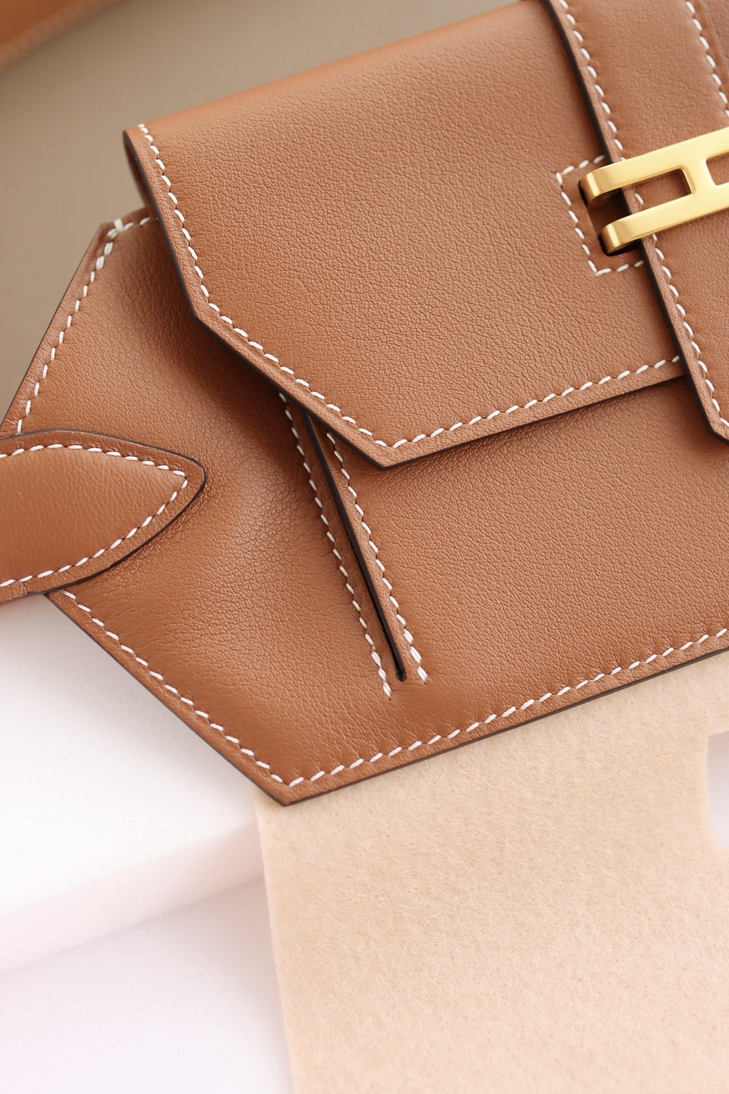 Constance Slim Belt Bag - Gold Epsom Leather & Gold Hardware