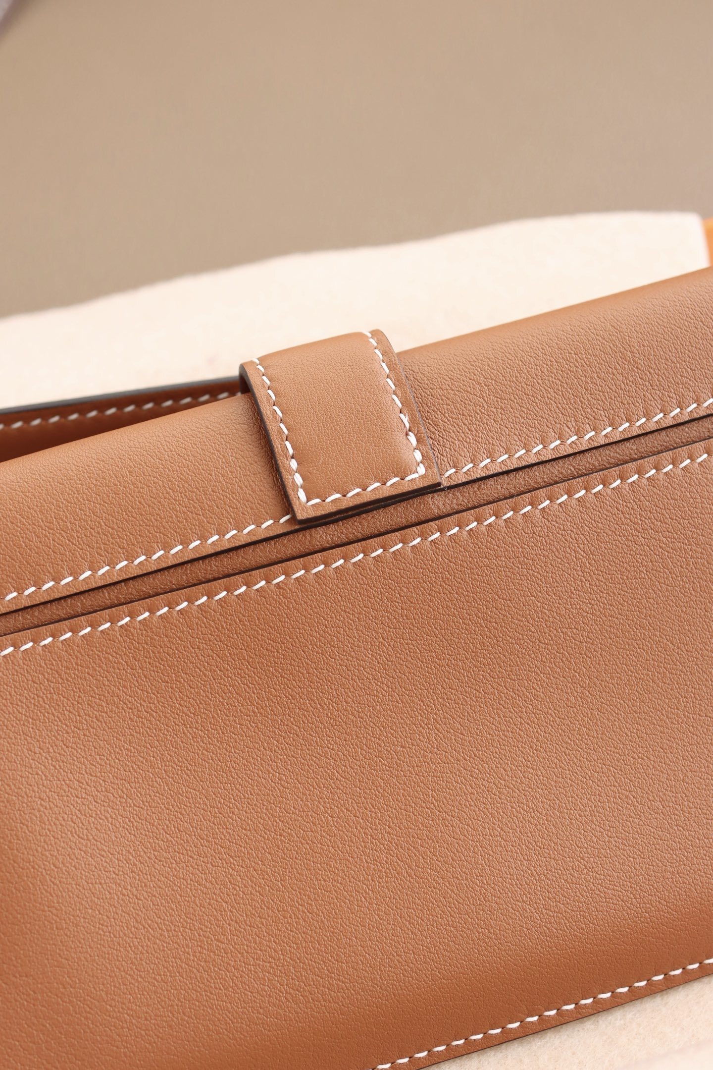 Hermès Kelly Pocket Belt Bag in Gold Leather with Silver Hardware